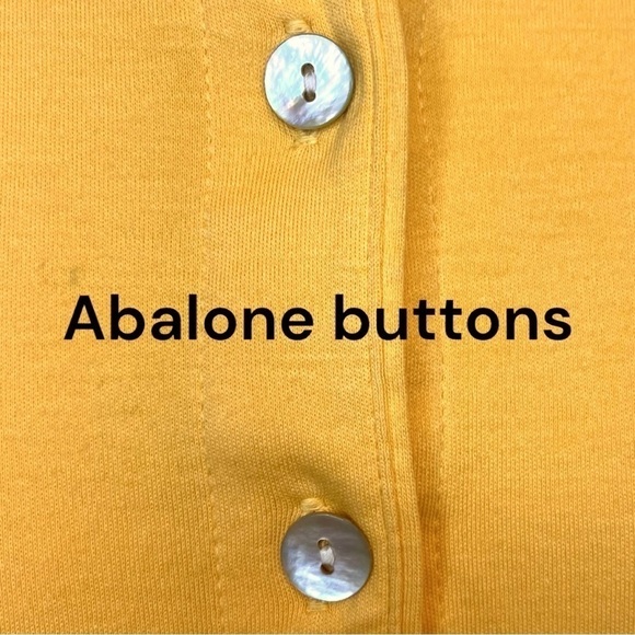 LL Bean Supima Cotton Cardigans (blue or yellow) - Picture 9 of 14